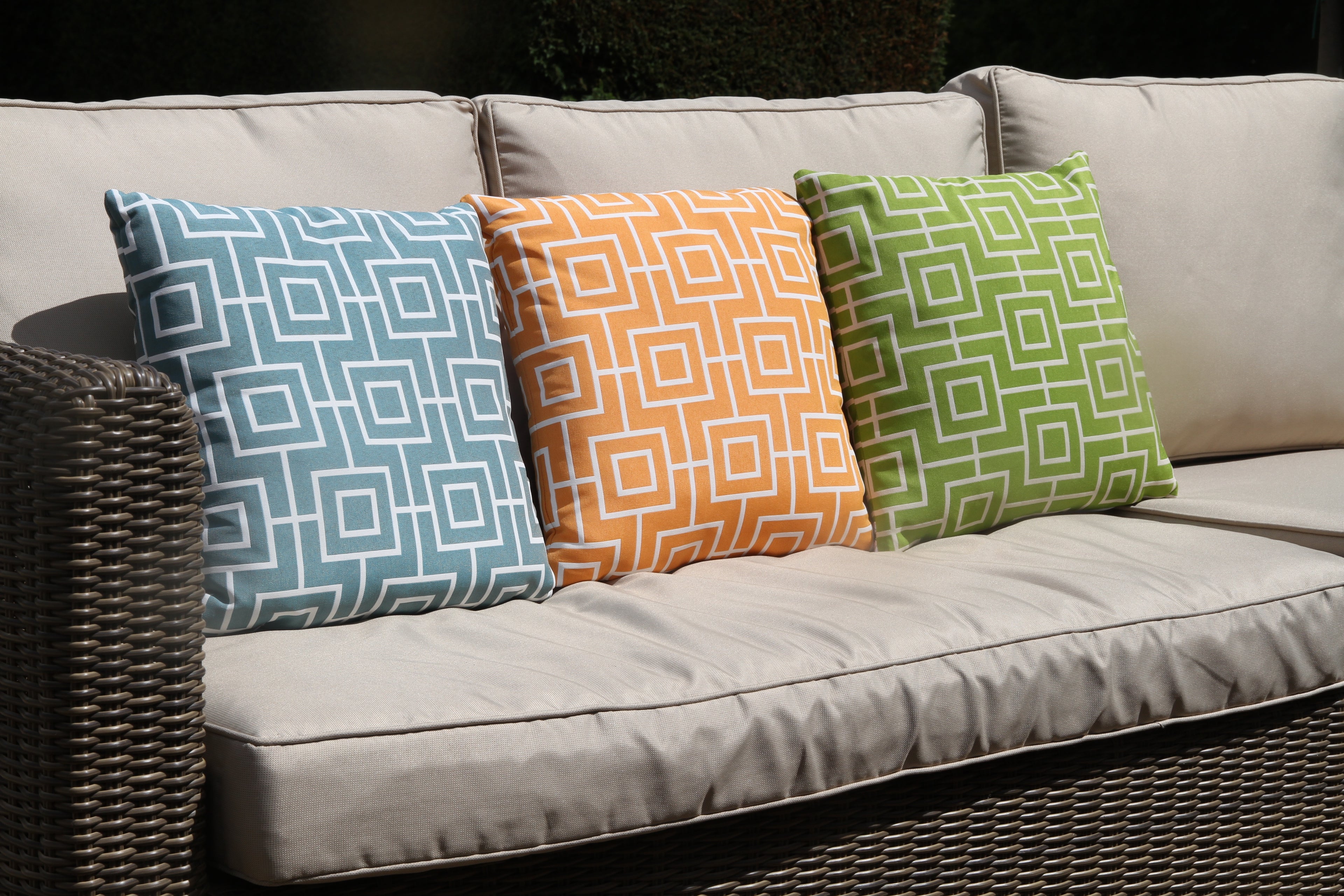 Luxury Cushion in Aztec Green