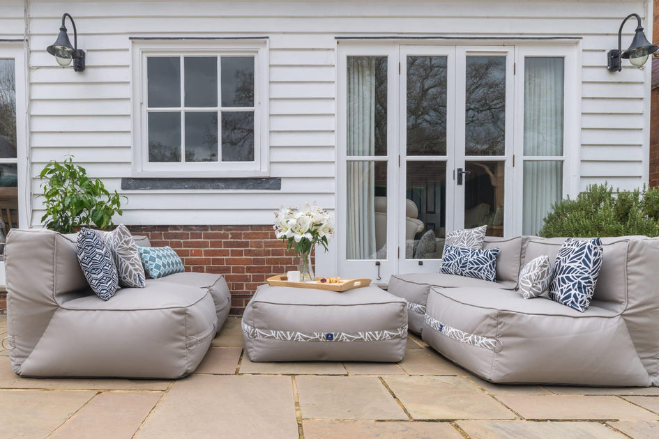 Rowley patio sofa set with cheap cushions