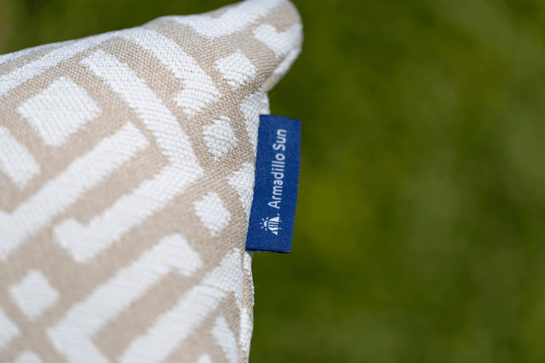 Luxury Garden Cushion in Sigma Natural - armadillosun