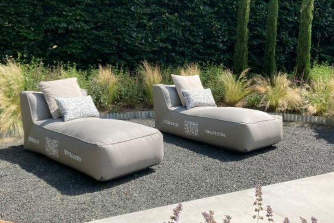Luxury Bean Bag Garden Sun Lounger - armadillosun