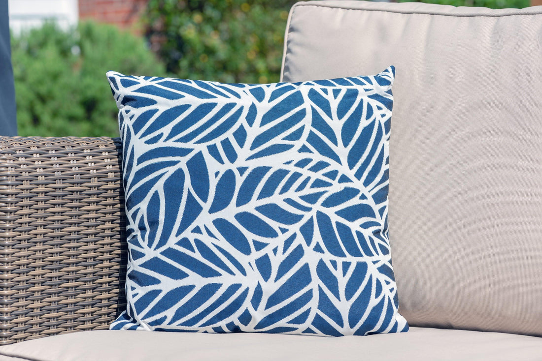 Luxury Cushion in Palm Navy - armadillosun