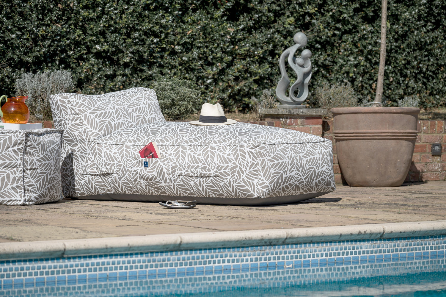 Luxury Bean Bag Garden Sun Lounger