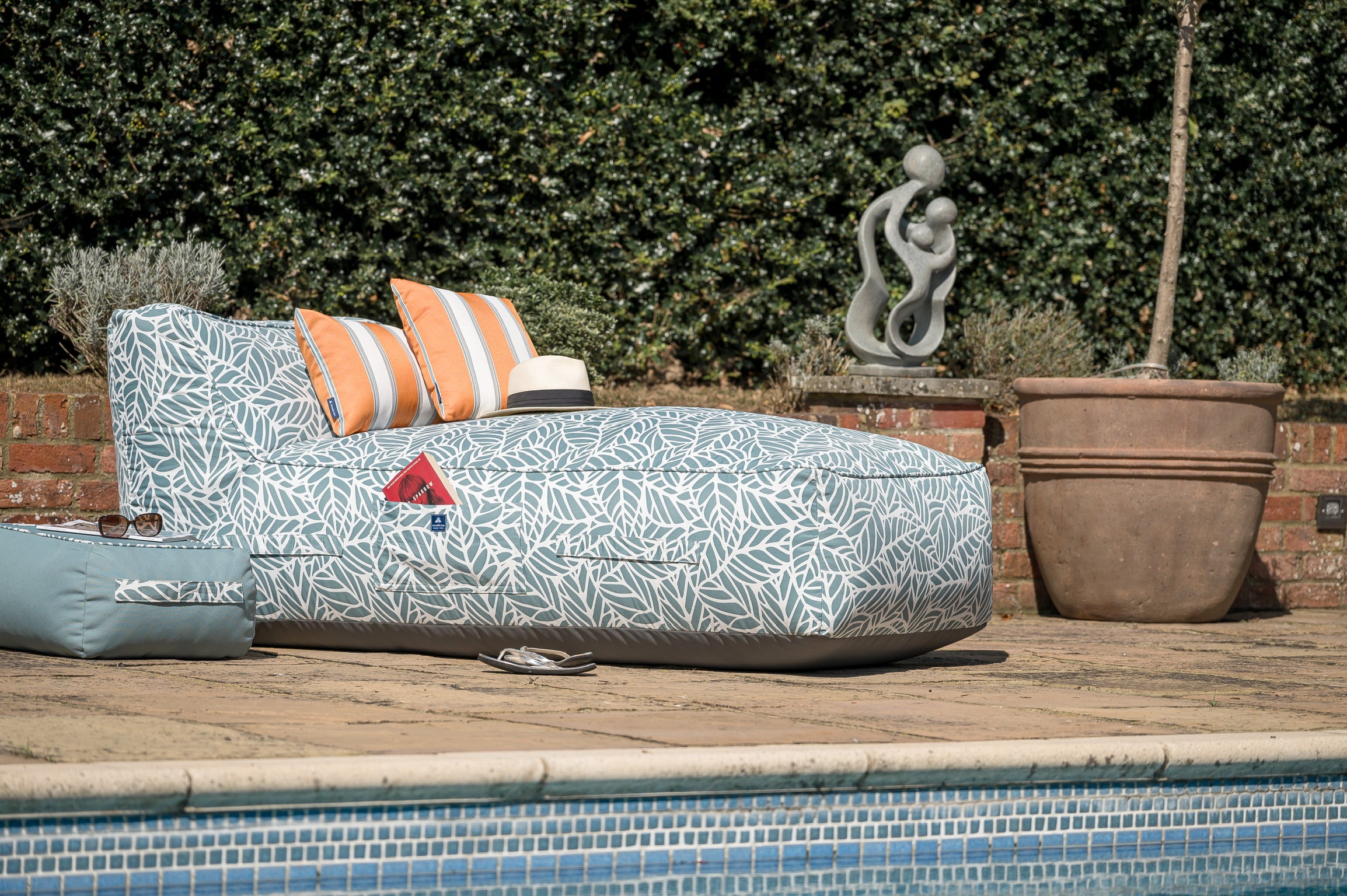 Wide sun lounger cushions sale