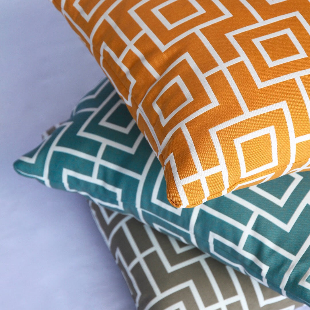 Luxury Cushion in Aztec Ocean