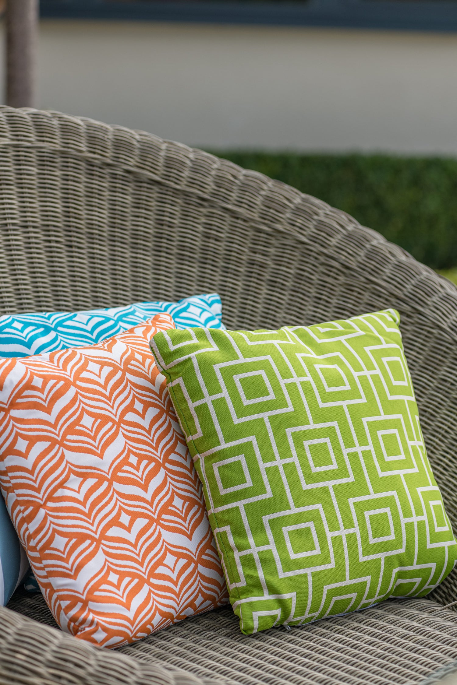 Luxury Cushion in Aztec Green