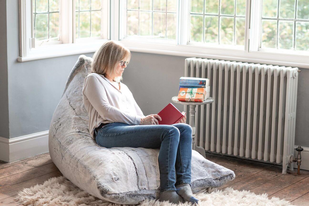 Faux Fur Bean Bag Chair - COVER ONLY