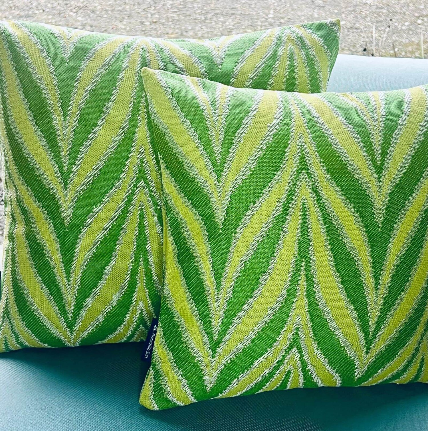 Luxury Outdoor Cushion - Flame Green