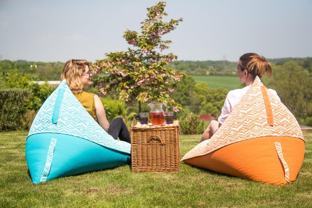 Bean Bag Chair - Tulip Turquoise