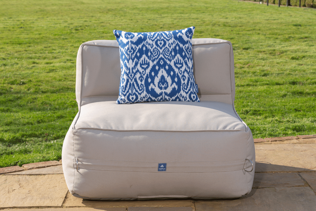 Luxury Garden Cushion in Medina Azure Blue - armadillosun