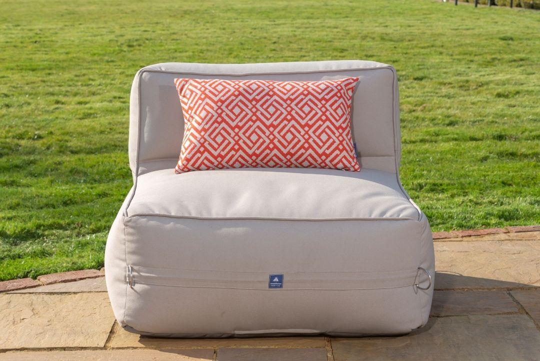 Luxury Garden Cushion in Sigma Paprika - armadillosun