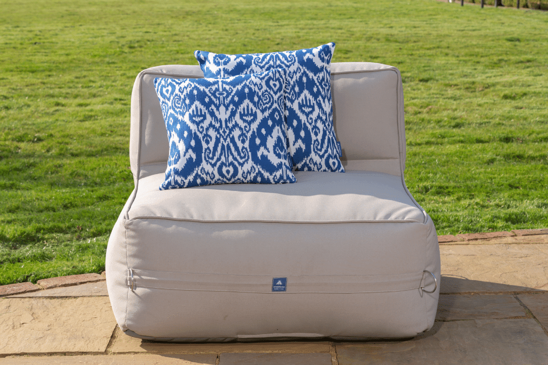 Luxury Garden Cushion in Medina Azure Blue - armadillosun
