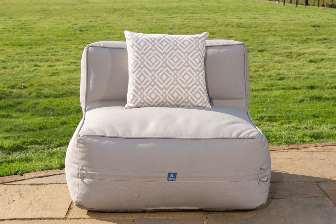 Luxury Garden Cushion in Sigma Natural - armadillosun