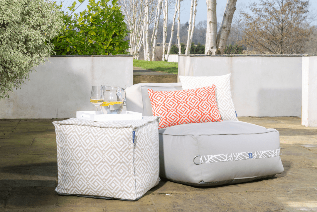 Outdoor bean bag online pouf