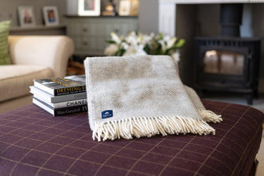 Roxtons - Lambswool Chevron Throw main image 1